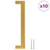 Vidaxx poignées 10 pcs 160 mm acier inoxydable doré