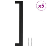 Vidaxl gère 5 st 224 mm en acier inoxydable noir - afbeelding 2