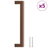 Vidaxl gère 5 st 192 mm en acier inoxydable en bronze coloré - afbeelding 2