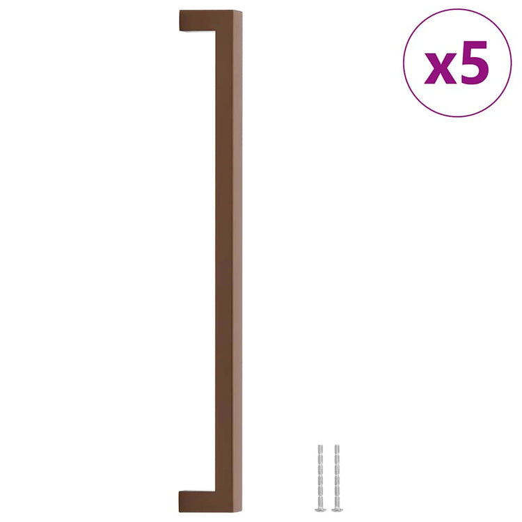 VidaXL poignées 5 pcs 320 mm acier inoxydable couleur bronze