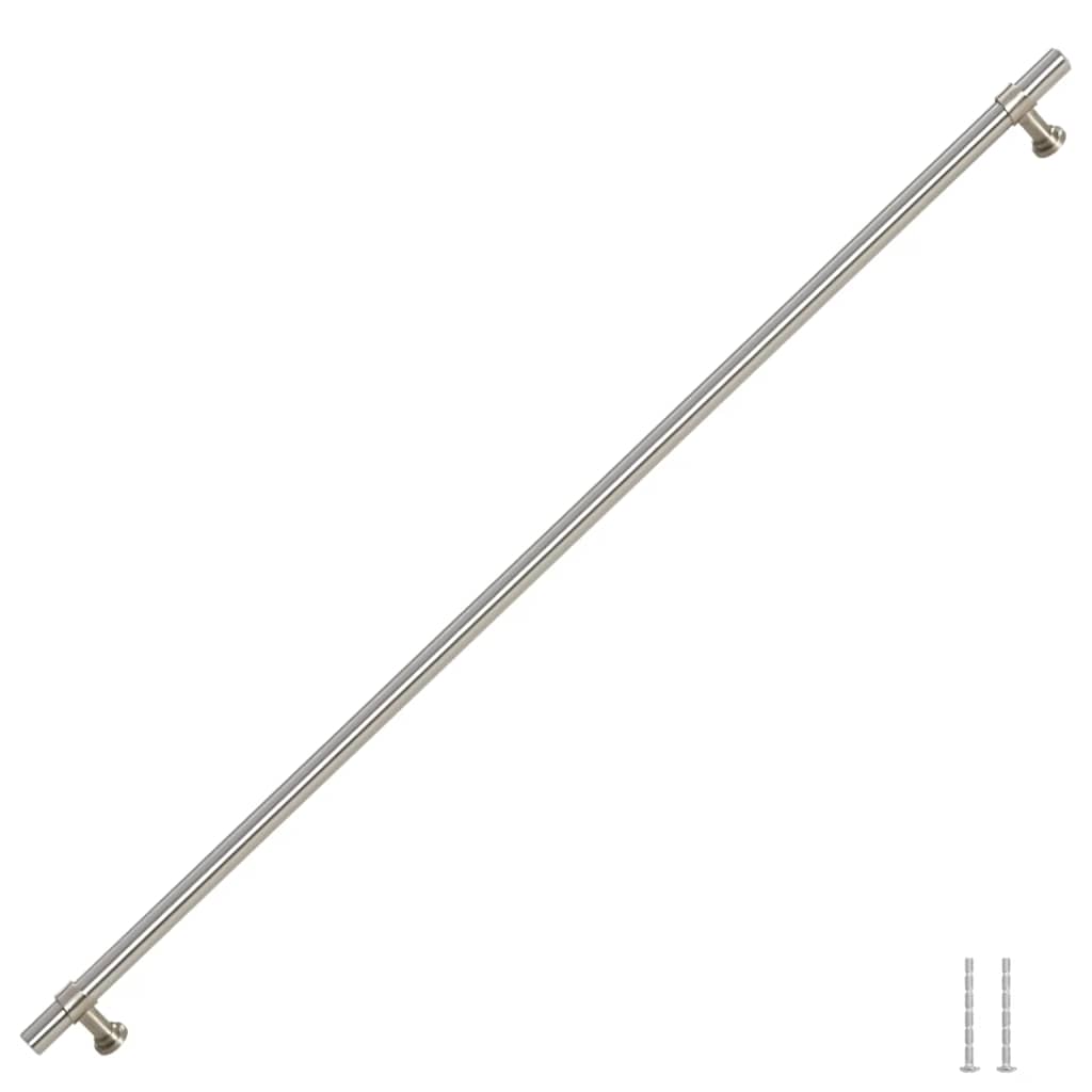 VidaXL poignées 5 pcs 480 mm acier inoxydable couleur argent