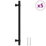 Vidaxl gère 5 st 192 mm en acier inoxydable noir - afbeelding 2