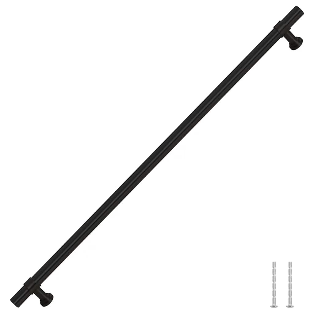 VidaXL poignées 5 pcs 320 mm acier inoxydable noir