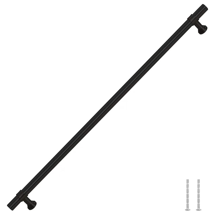 VidaXL poignées 5 pcs 320 mm acier inoxydable noir