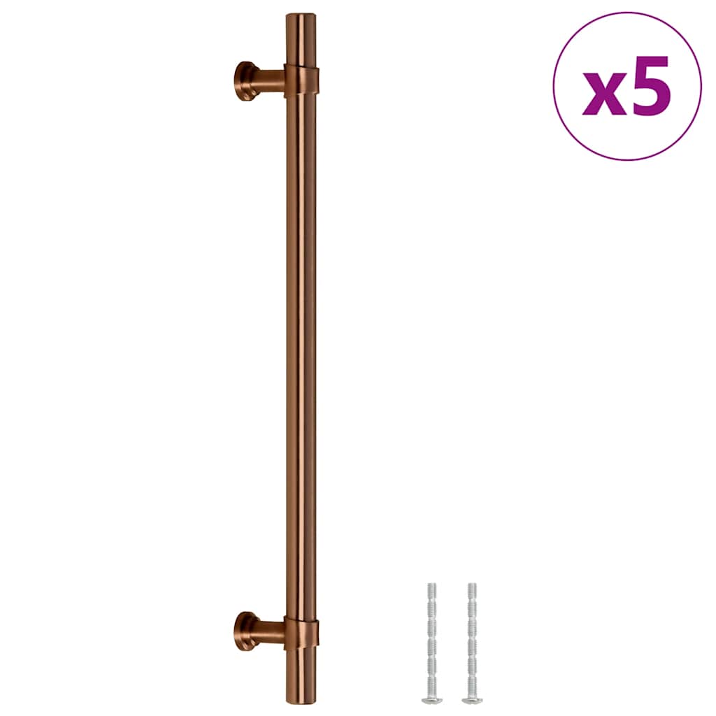 VidaXL poignées 5 pcs 192 mm acier inoxydable couleur bronze