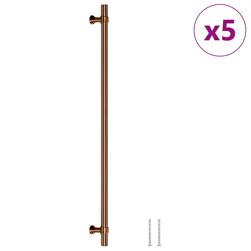 VidaXL poignées 5 pcs 320 mm acier inoxydable couleur bronze