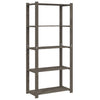 Rack de stockage Vidaxl 5 couches 80x38x170 cm Gris de pin solide