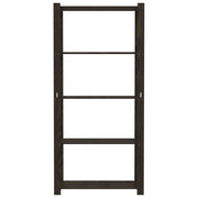 Rack de stockage Vidaxl 5 couches 80x38x170 cm Bois de pin massif noir - afbeelding 3