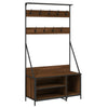 Rack à vêtements Vidaxl avec porte-chaussures 100x41x184 cm Couleur de chêne marron