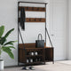 Rack à vêtements Vidaxl avec porte-chaussures 100x41x184 cm Couleur de chêne marron