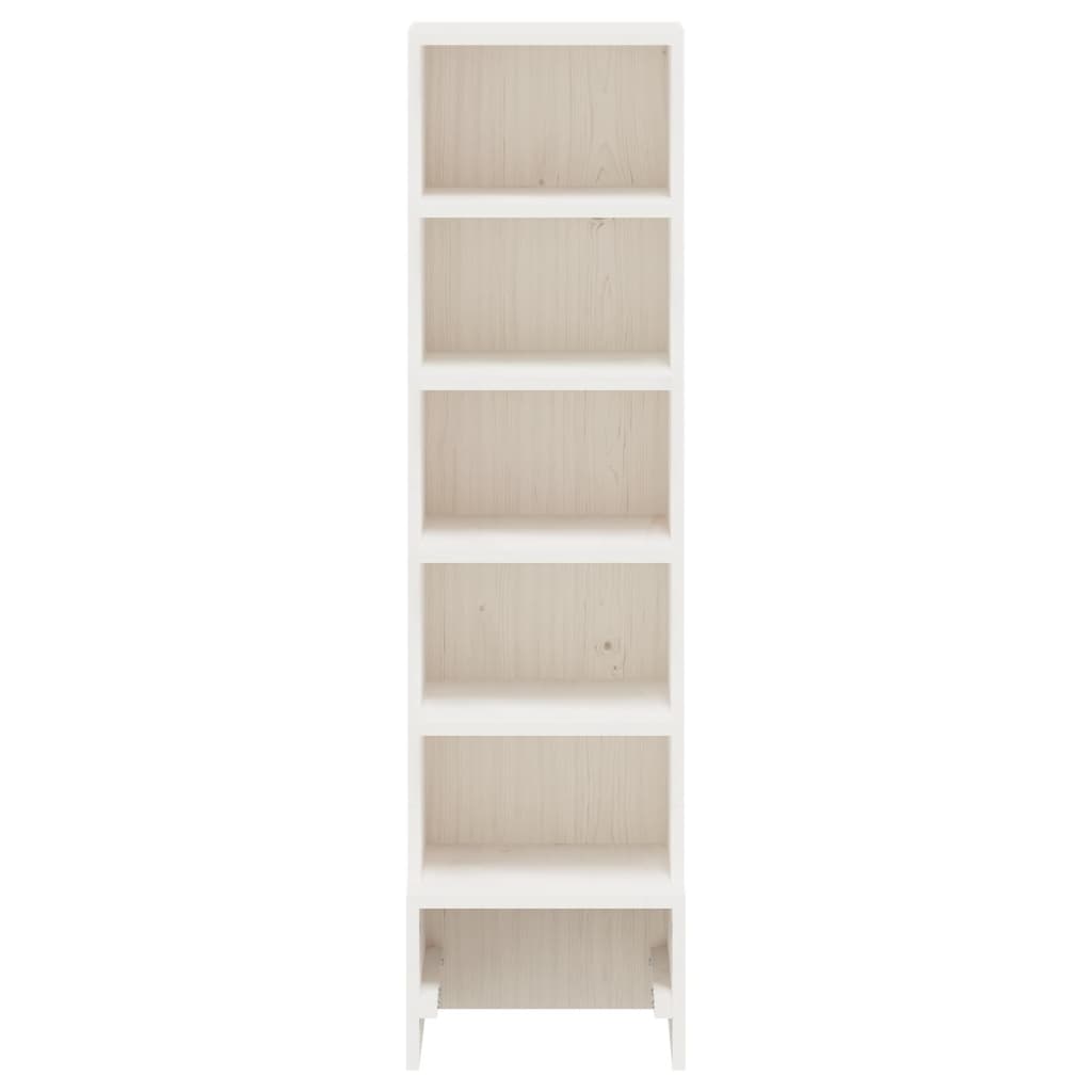 Armoire à chaussures vidaxl 28x30x104 cm en pin massif blanc