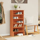 Armoire à chaussures Vidaxl 52x30x104 cm en pin massif brun