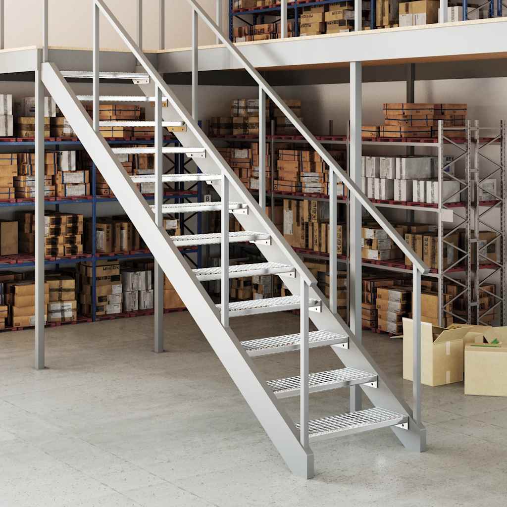 Vidaxl Step-Step Grid 70x24x7 cm en acier galvanisé