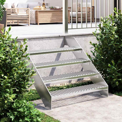 Vidaxl Step Step Grid 90x24x7 cm Acier galvanisé