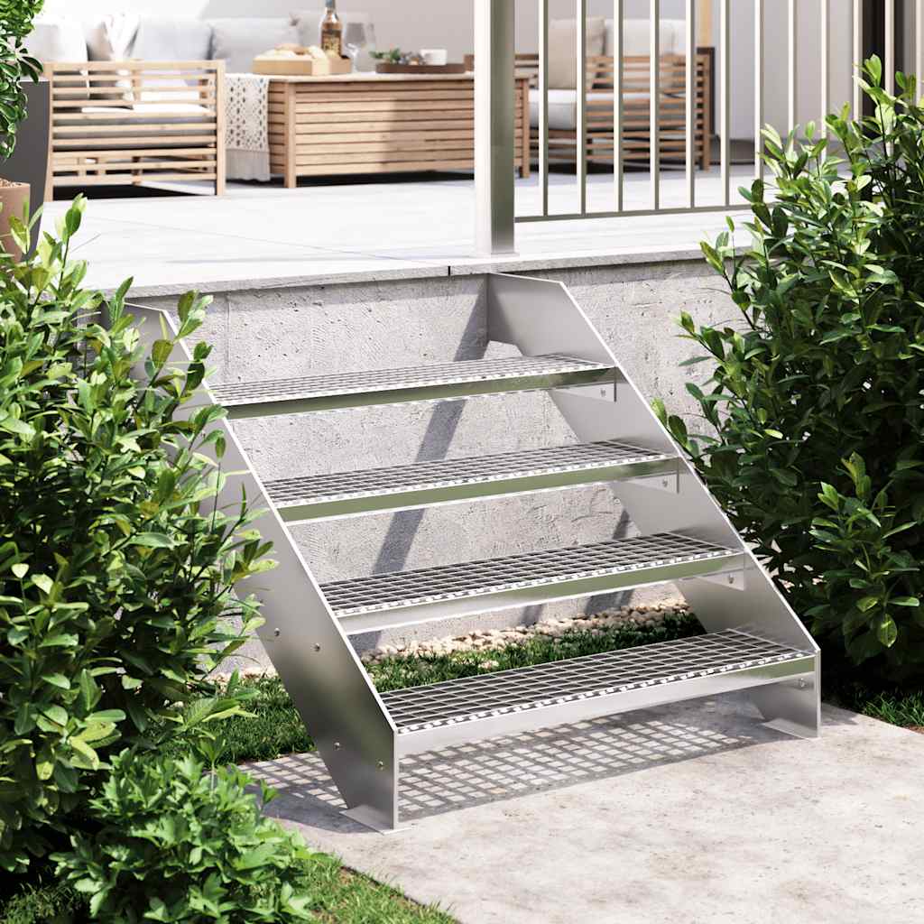 Vidaxl Step Step Grid 90x24x7 cm Acier galvanisé