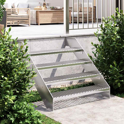 Vidaxl Step Step Grid 90x24x7 cm Acier galvanisé
