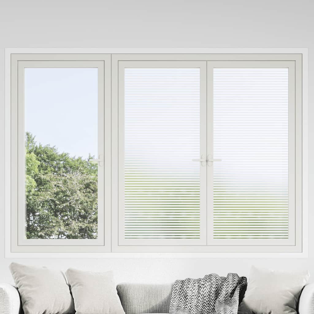 Vidaxx films pour fenêtres motif à rayures PVC mat