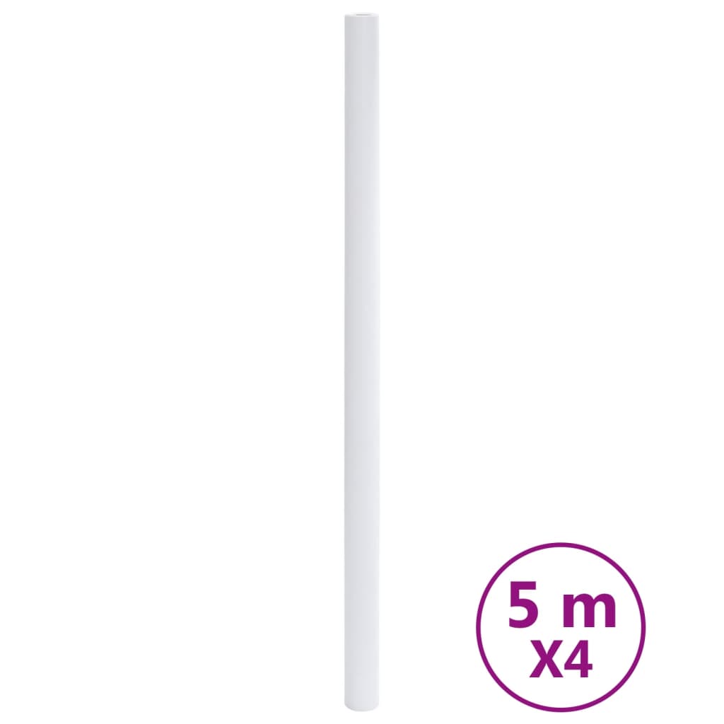 VidaXL films pour meubles autocollants 90x500 cm PVC blanc mat