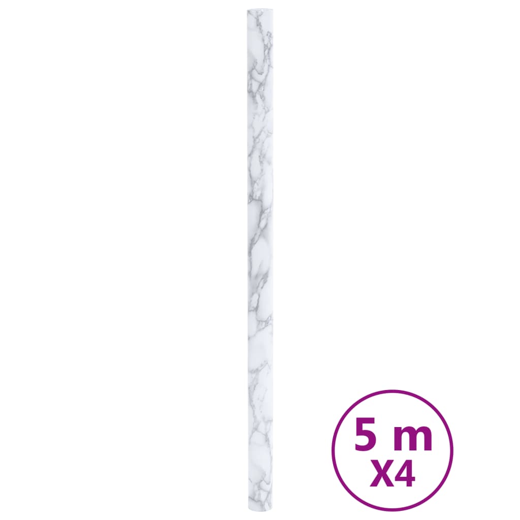 Vidaxx films pour meubles autocollants 90x500 cm PVC marbre blanc