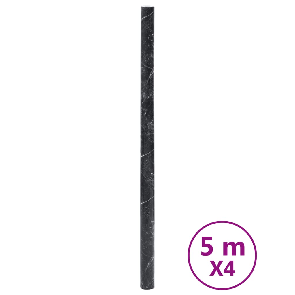 Vidaxx films pour meubles autocollants 90x500 cm PVC marbre noir