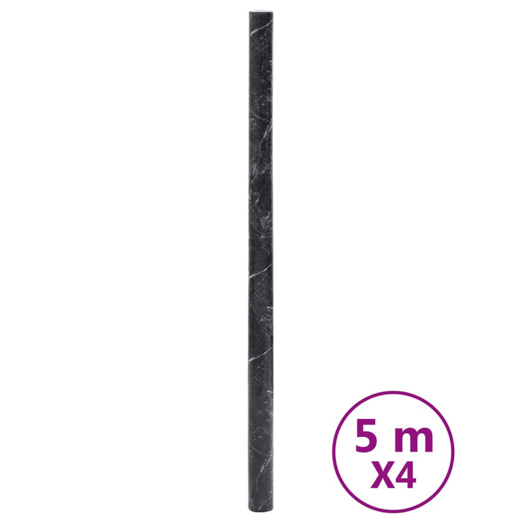 Vidaxx films pour meubles autocollants 90x500 cm PVC marbre noir