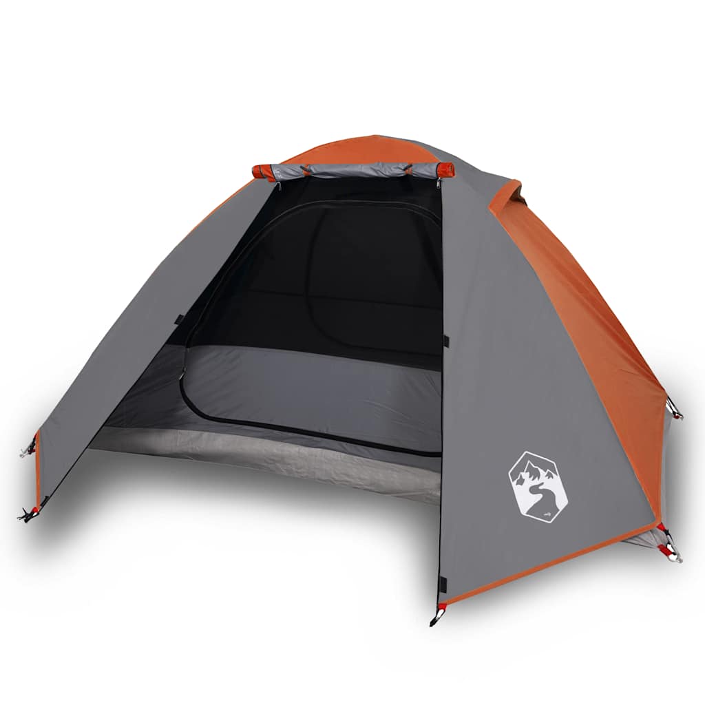 Tente dôme VidaXL 2 personnes imperméable orange