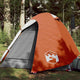 Vidaxl dome tente 2 personnes étanche gris et orange