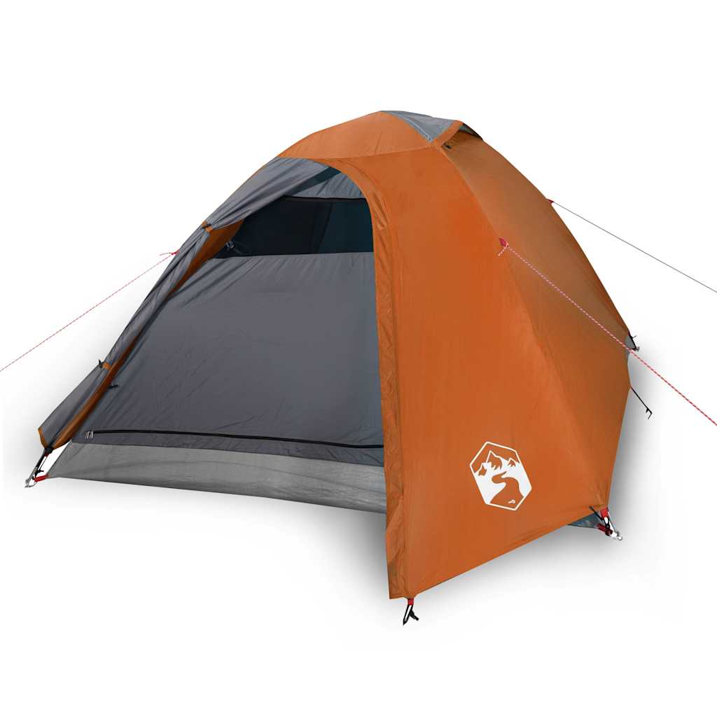 Tente dôme VidaXL 3 personnes imperméable orange
