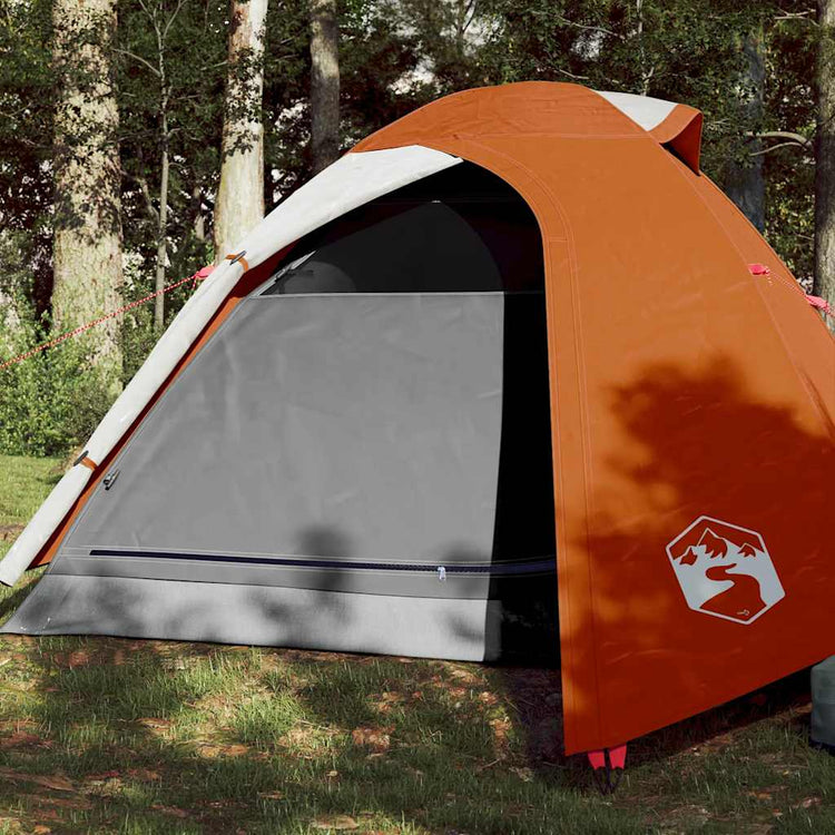 Tente dôme VidaXL 3 personnes imperméable orange