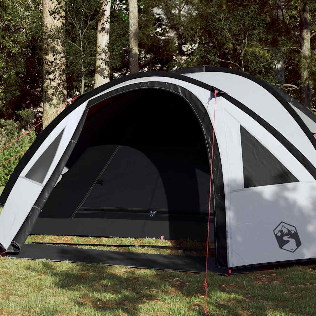 Vidaxl dome tente 4 personnes imperméables tissu damnant blanc