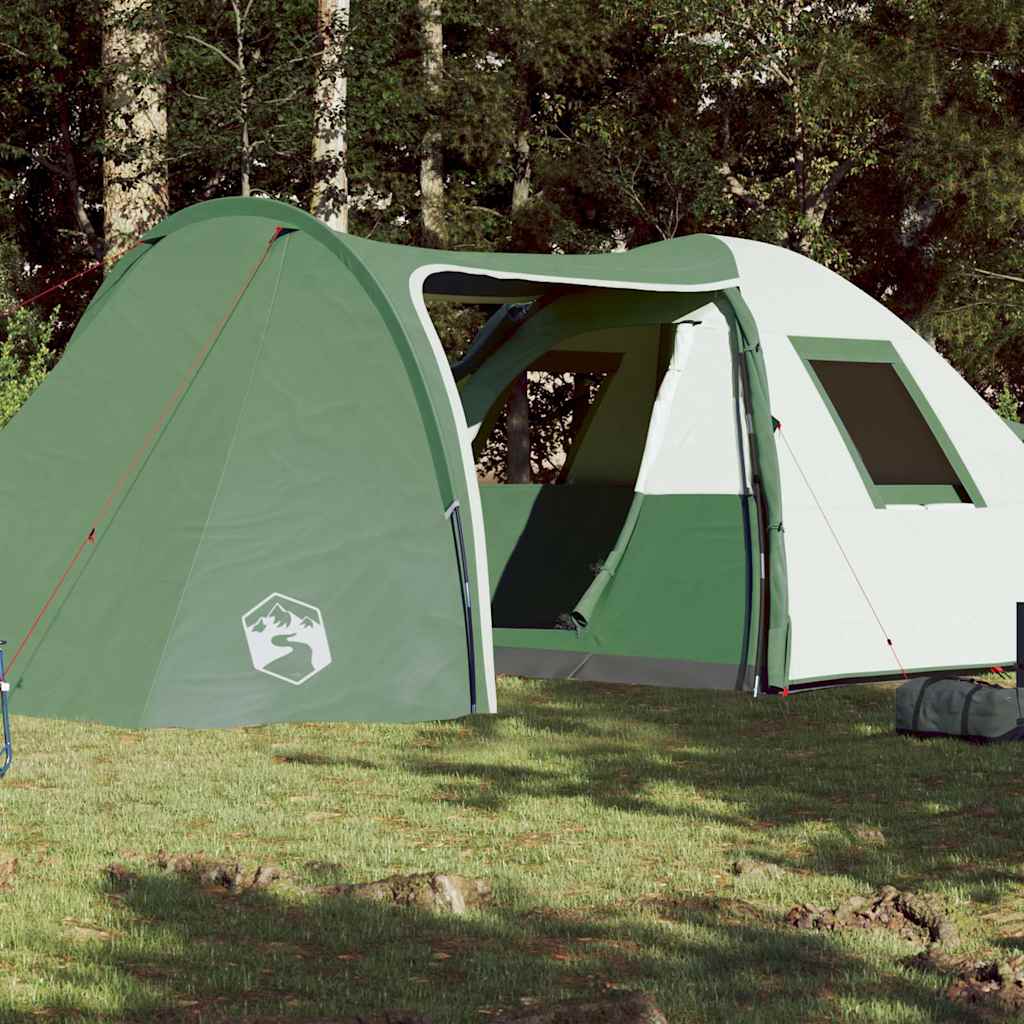 Vidaxl dome tente 6 personnes étanche verte