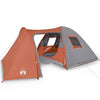 Vidaxl dome tente 6 personnes étanche gris et orange