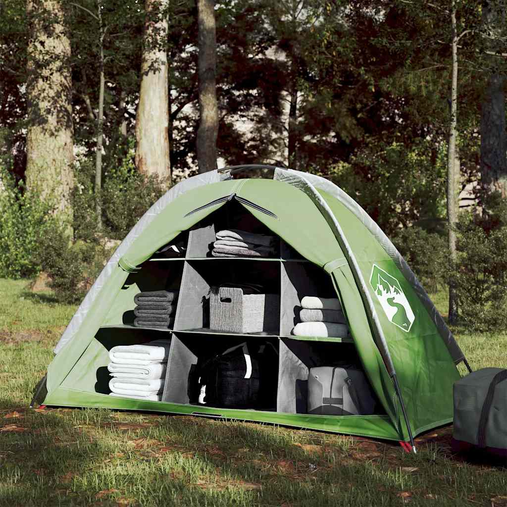 Vidaxx tente de rangement 9 compartiments imperméable vert