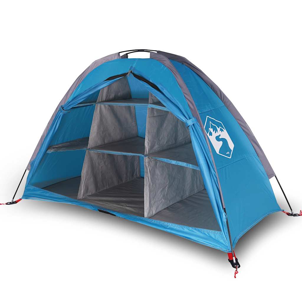 VidaXL tente de rangement 9 compartiments imperméable bleu