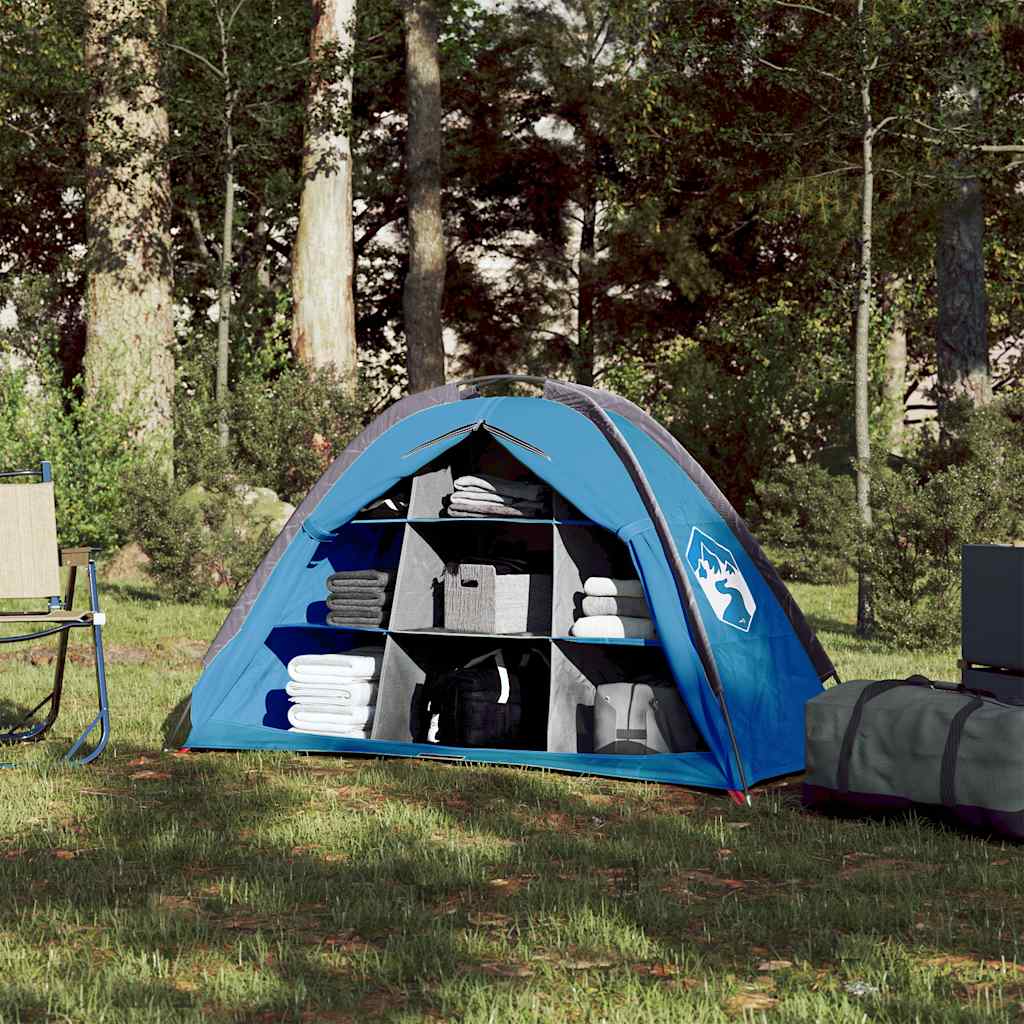 VidaXL tente de rangement 9 compartiments imperméable bleu
