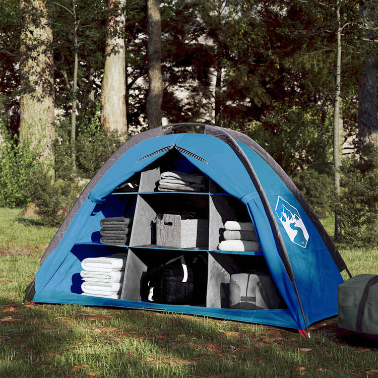 VidaXL tente de rangement 9 compartiments imperméable bleu