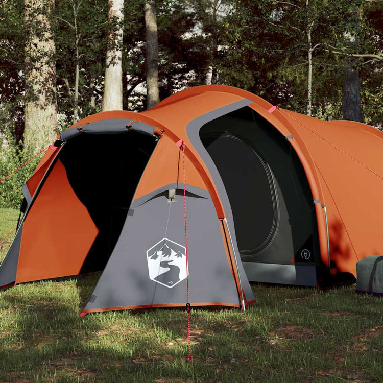 Tente tunnel Vidaxl 3 personnes imperméable orange