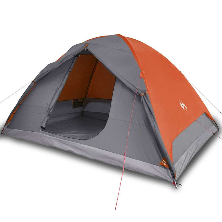 Tente dôme VidaXL 6 personnes imperméable orange