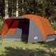 Tente VidaXL avec auvent 4 personnes imperméable orange
