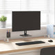 Vidaxl Monitor standard 100x20x8 cm Verre durcie et blanc métal