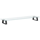 Vidaxl Monitor Stand 80x20x8 cm Verre durcie et noir métal - afbeelding 2