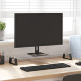 Vidaxl Monitor Stand 80x20x8 cm Verre durcie et noir métal - afbeelding 1