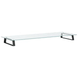 Vidaxl Monitor standard 100x35x8 cm Verre terminée et noir - afbeelding 2