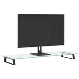 Vidaxl Monitor standard 100x35x8 cm Verre terminée et noir - afbeelding 3