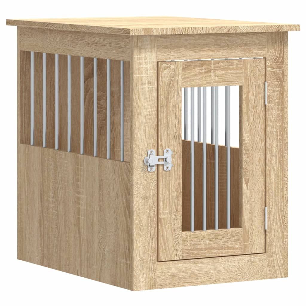 Vidaxxl cage pour chien 45x62x59 cm bois d'ingénierie couleur chêne sonoma