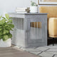 Vidaxxl cage pour chien 55x75x65 cm bois d'ingénierie béton gris