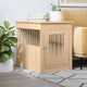 Vidaxl cage pour chien 55 x 80 x 68 cm en bois d'ingénierie couleur chêne sonoma