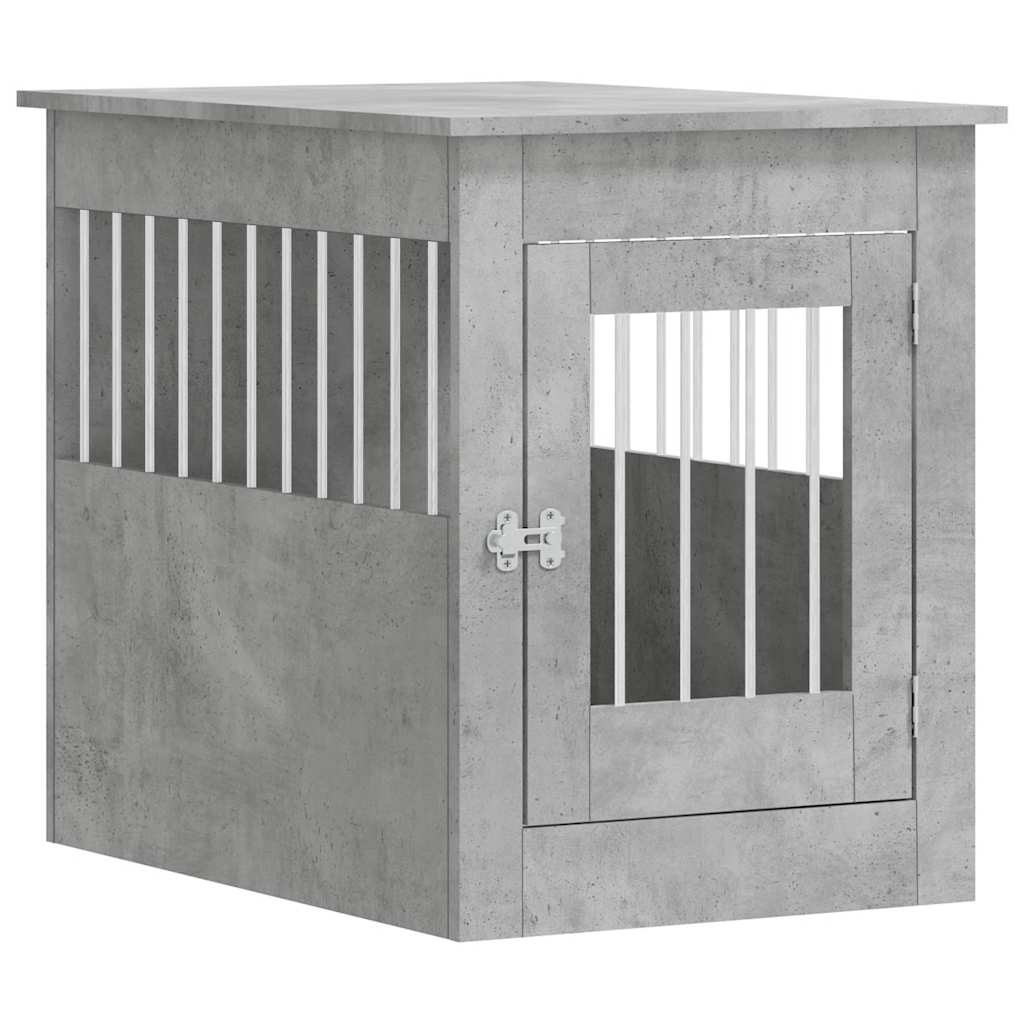Vidaxl cage pour chien 55 x 80 x 68 cm bois d'ingénierie béton gris