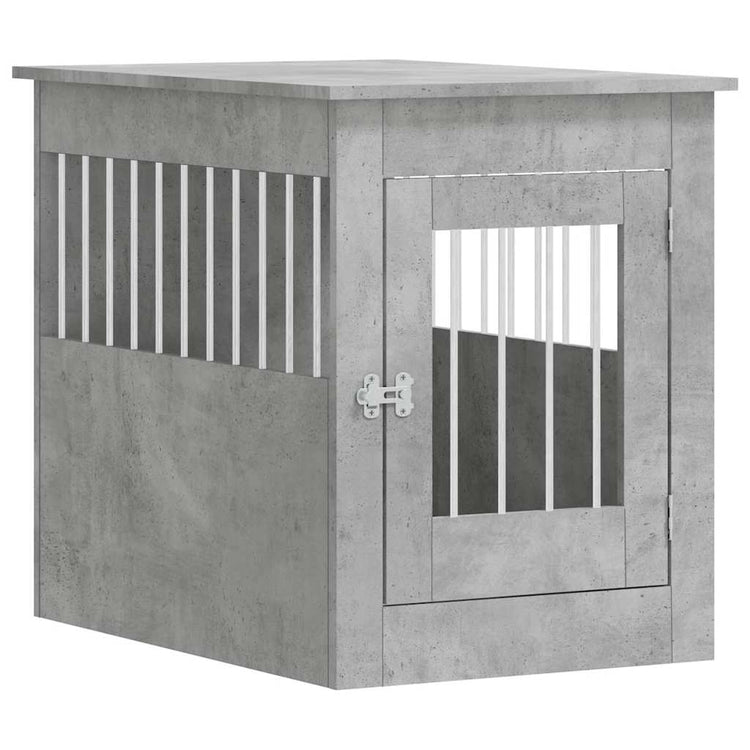 Vidaxl cage pour chien 55 x 80 x 68 cm bois d'ingénierie béton gris