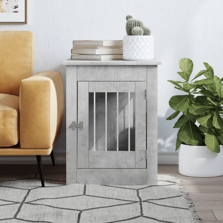 Vidaxl Hondenbench 55 x 80 x 68 cm en bois de bois transformé en béton